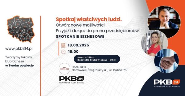 Kolacja Biznesowa PKB314  Hotel RED Ostrowiec Świętokrzyski (18.09)