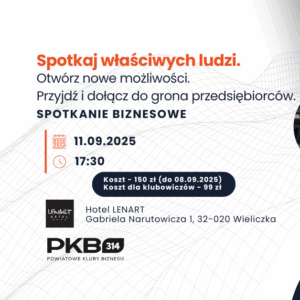Spotkanie biznesowe PKB314  Hotel Lenart Wieliczka (11.09)