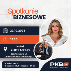 Spotkanie Biznesowe PKB 314 Złote Arkady Częstochowa (22.10)