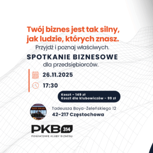 Spotkanie Biznesowe PKB 314 Złote Arkady Częstochowa (26.11)