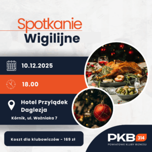 Kolacja Wigilijna Klubowiczów Hotel Kórnik PKB 314 (10.12.25)