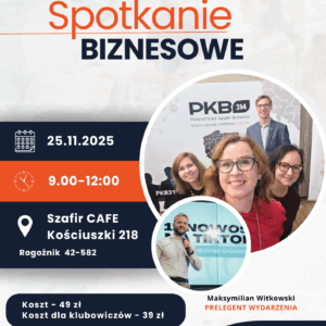 Śniadanie biznesowe PKB314 w Szafir CAFE Rogoźnik  (25.11.25)